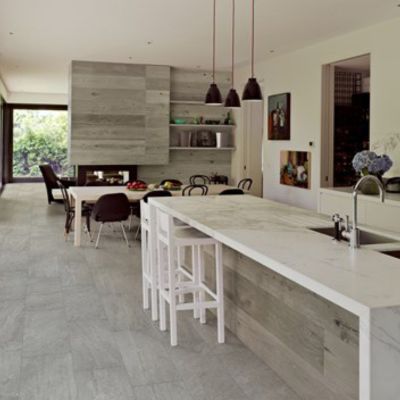 tile flooring in an open Jackson, MI, kitchen